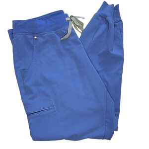 FIGS Zamora Jogger Scrub Pants in Light Blue Size Large Womens Medical